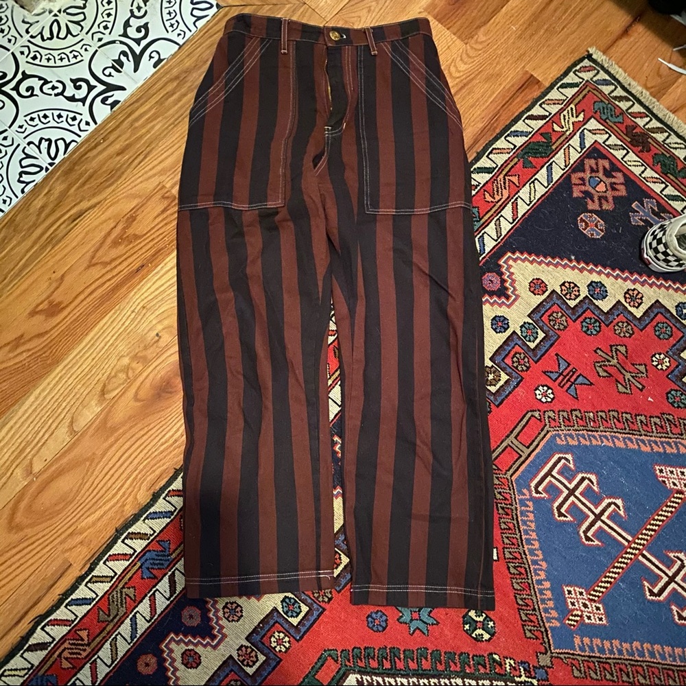 SMALL BIG BUD PRESS STRIPE WORK PANTS